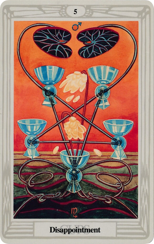 thoth tarot five of cups